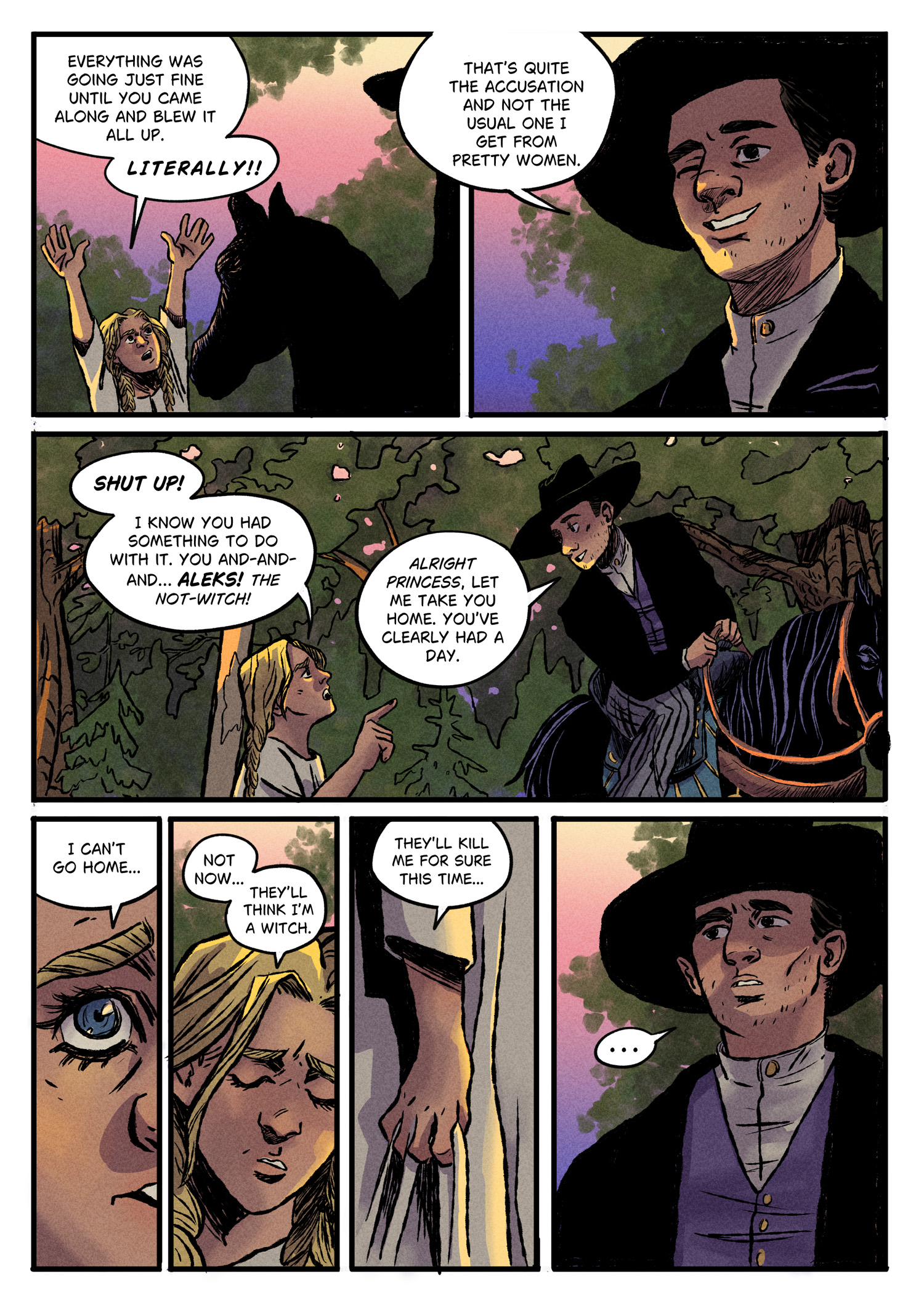 Vasilisa encounters Mateusz in the forest.