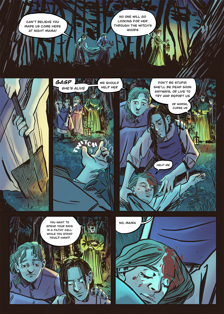 Justyna and her daughters prep to bury Vasilisa